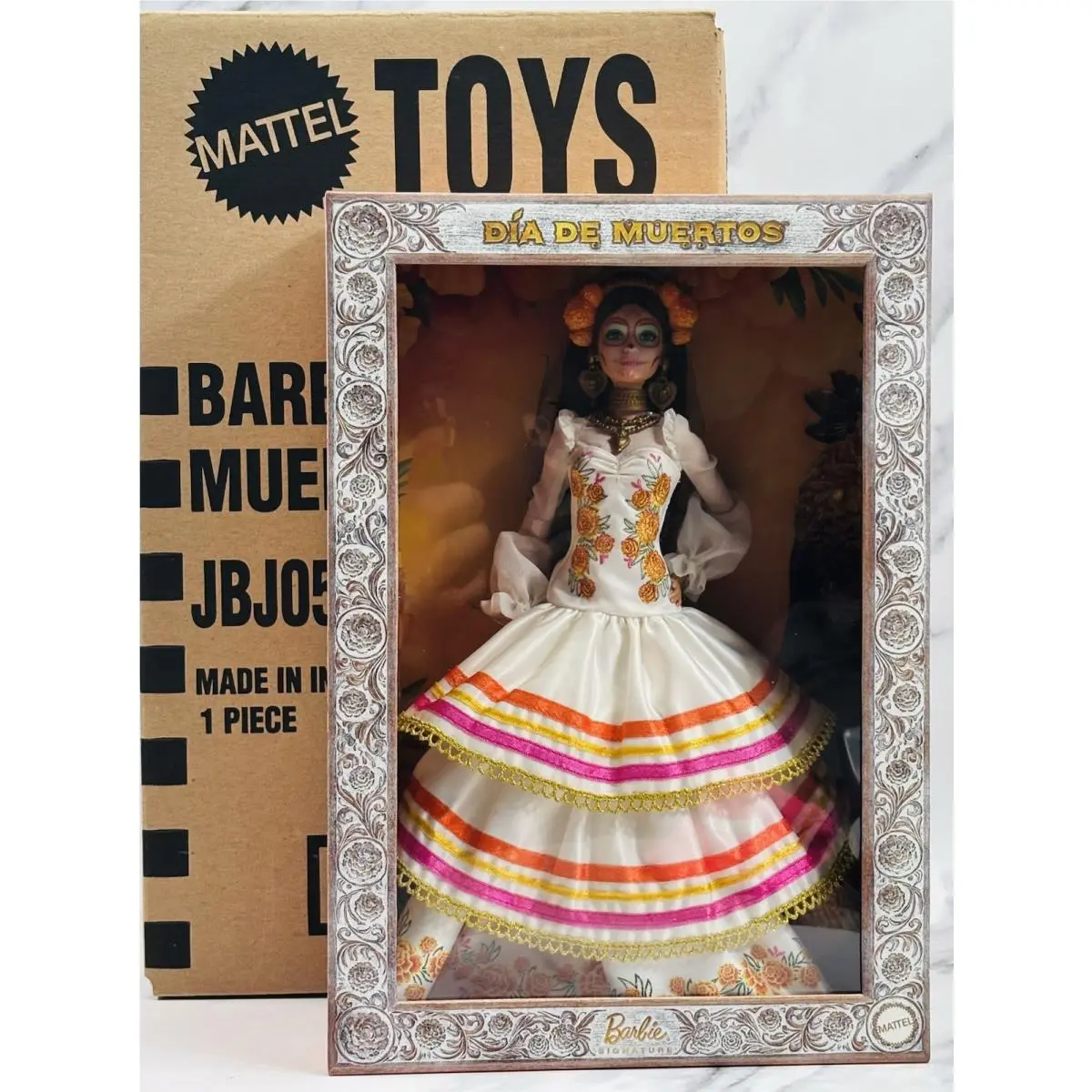 2025 Barbie Signature Día De Muertos Doll JBJ05 Nrfb w/ Shipper Coa Mattel