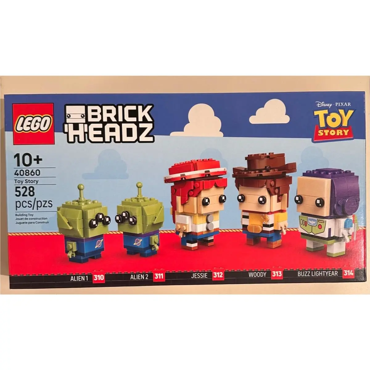 Lego Brickheadz 40860 Disney Pixar Toy Story 528 Pieces Toy Set Woody Buzz