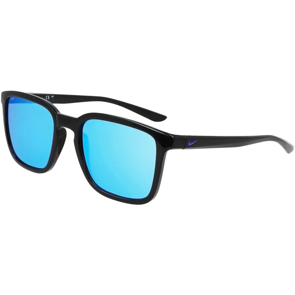 Nike Circuit Team Square Sunglasses w/ Mirror Lens - FD7322 - Black/Blue Mir (013), Frame: Select Variation, Lens: Select Variation