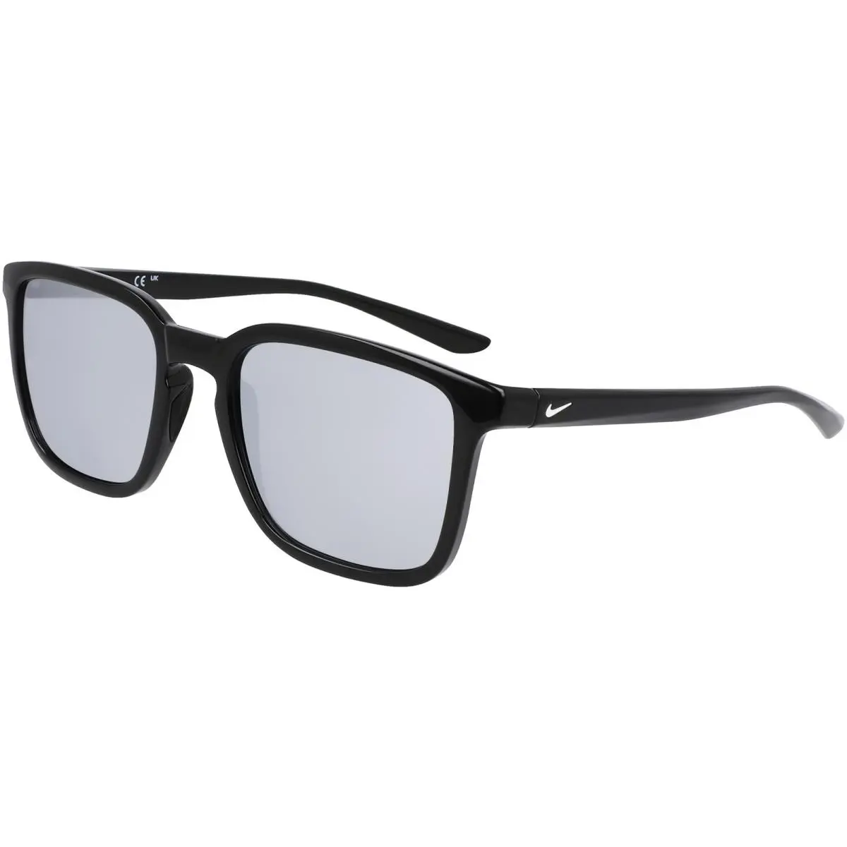 Circuit Team Square Sunglasses w/ Mirror Lens - FD7322 Black/White-Grey Mir (011) by Nike