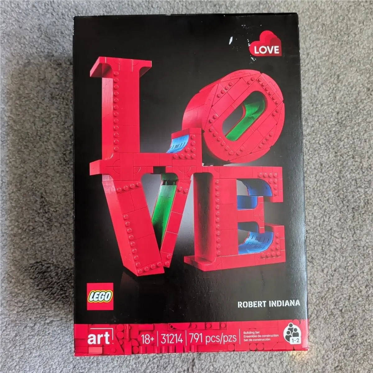 Lego Art Love Collectible Building Set 31214 - Diy Kit For Adults Ages 18+