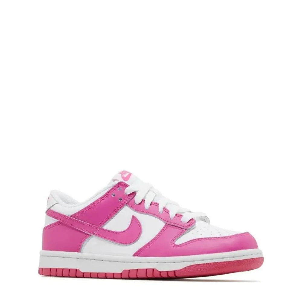 Nike Dunk Low (gs) Laser Fuchsia Dunk Low GS Laser Fuchsia White Sneakers FB9109-102