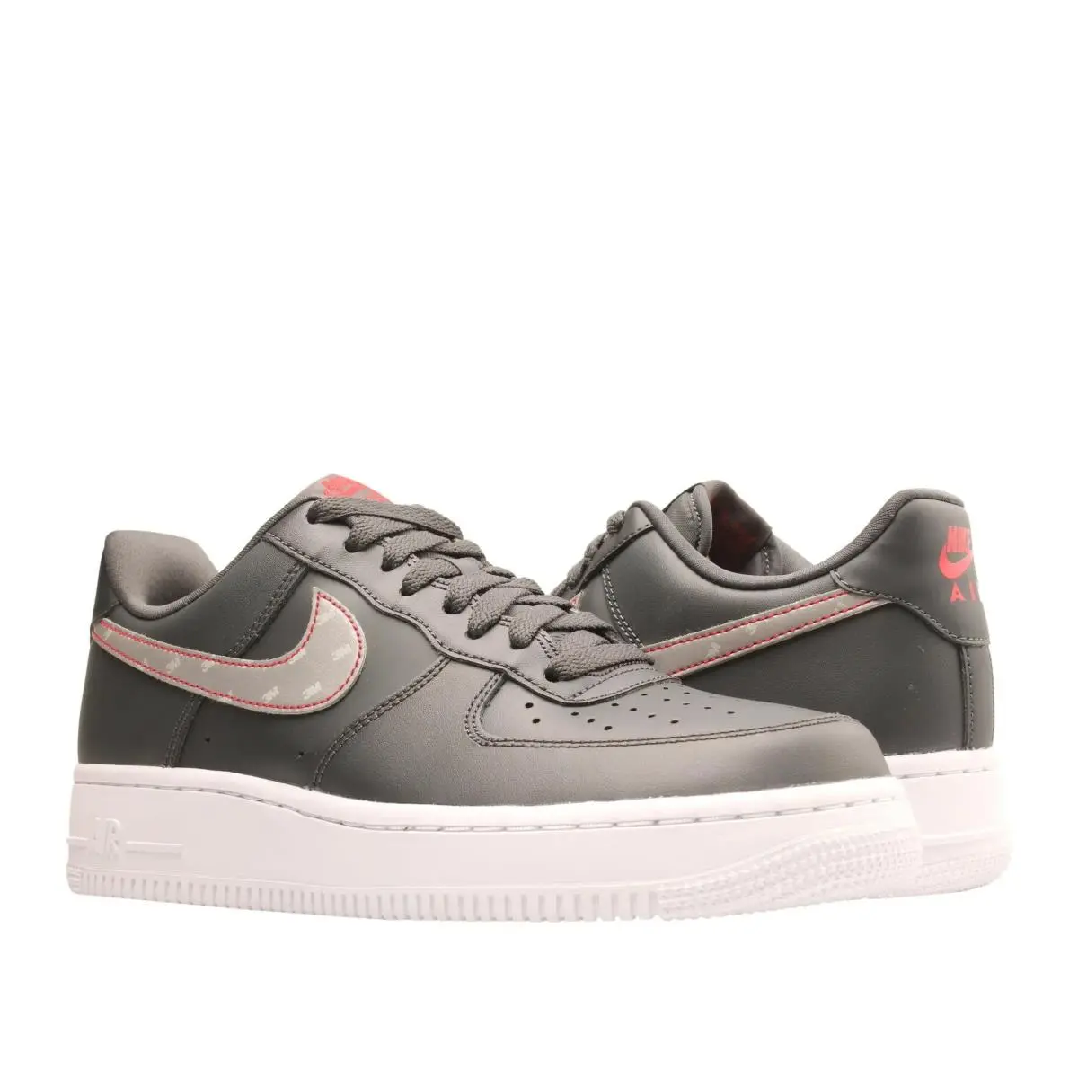 Nike Air Force 1 `07 3M Basketball Shoe in Anthracite/silver Leather Men`s