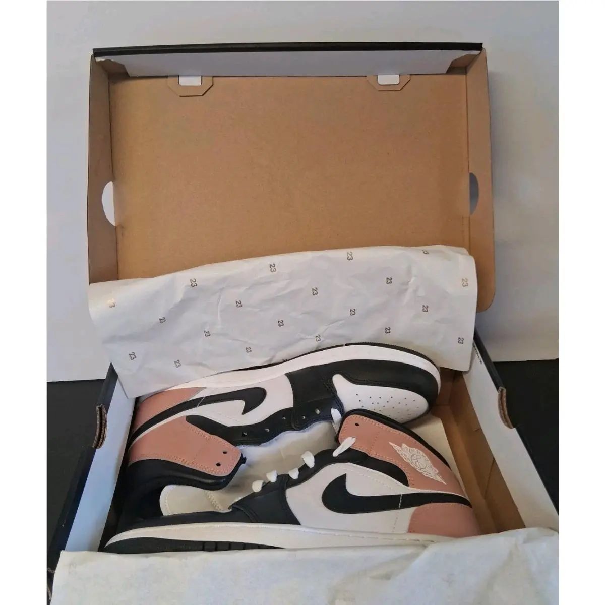 Nike shoes - Air Jordan 1 - Air - DQ8426-100 - white/black-rust pink 10