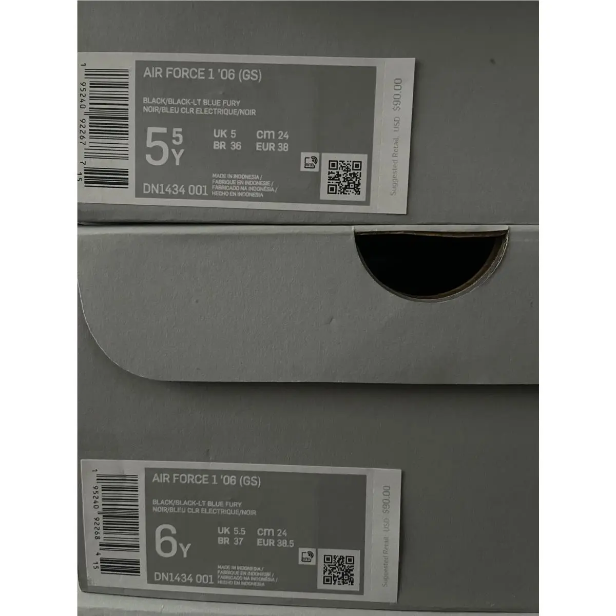 Nike shoes - Nike Air Force 1 - Air Force - Black 5