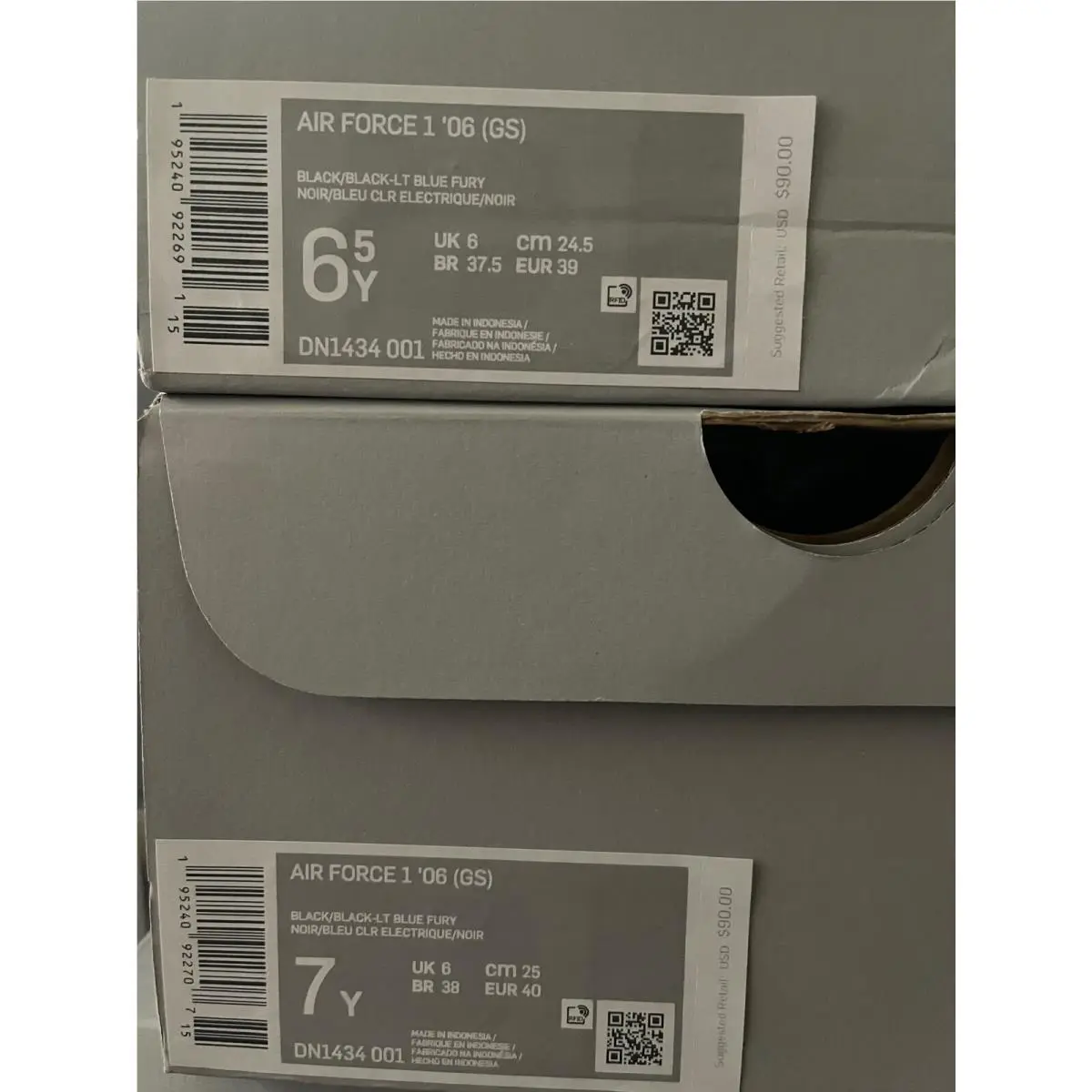 Nike shoes - Nike Air Force 1 - Air Force - Black 6