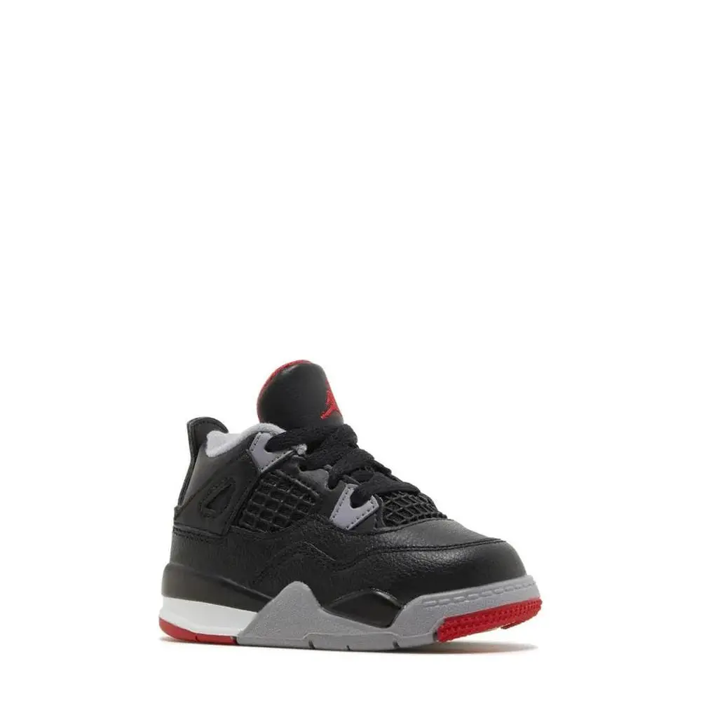 Nike shoes - Air Jordan 4 (TD) Black Fire Red Grey - BQ7670-006 - Black 0