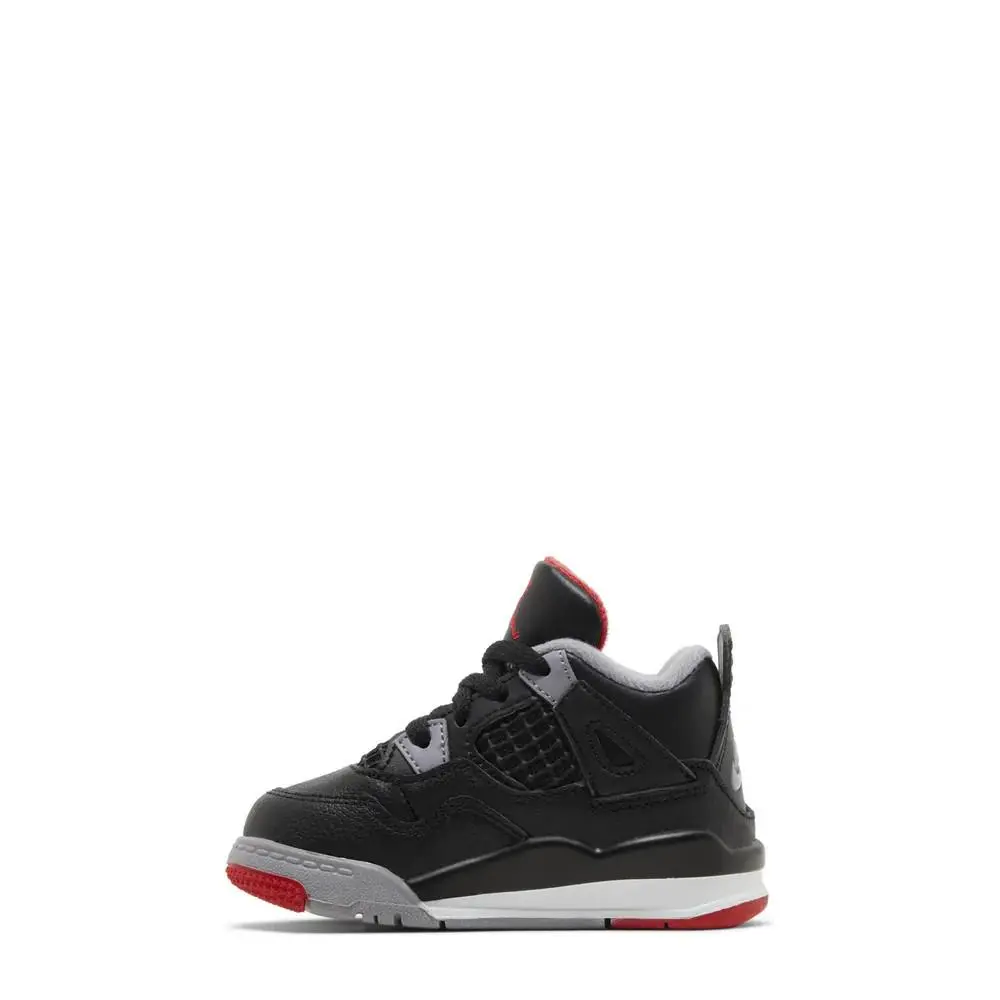 Nike shoes - Air Jordan 4 (TD) Black Fire Red Grey - BQ7670-006 - Black 4