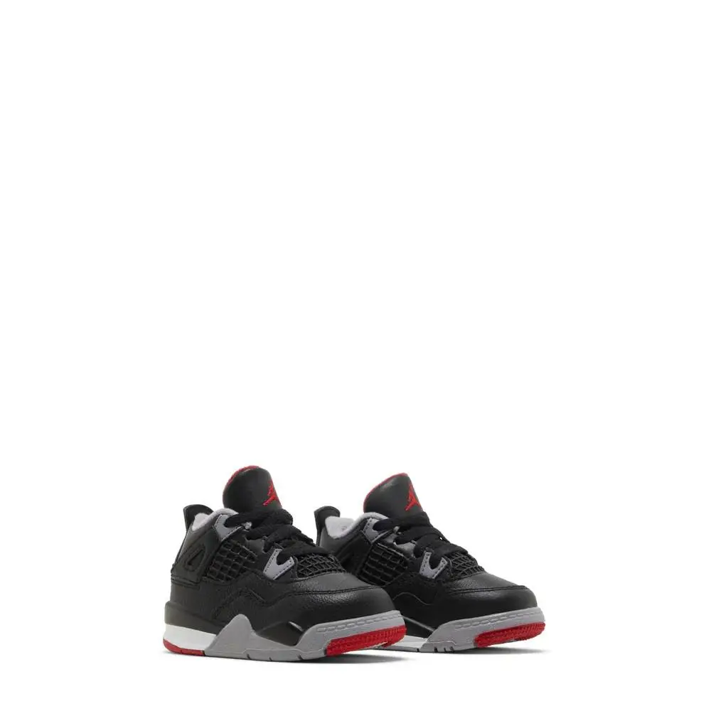 Nike shoes - Air Jordan 4 (TD) Black Fire Red Grey - BQ7670-006 - Black 18