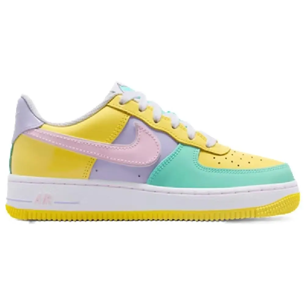 Big Kid`s Nike Air Force 1 BG Easter Yellow Pulse/pink Foam IU7906 701