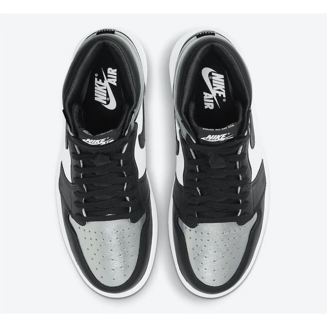 Nike shoes - Nike Womens Air Jordan 1 High - CD0461 001 - Black Silver White 4