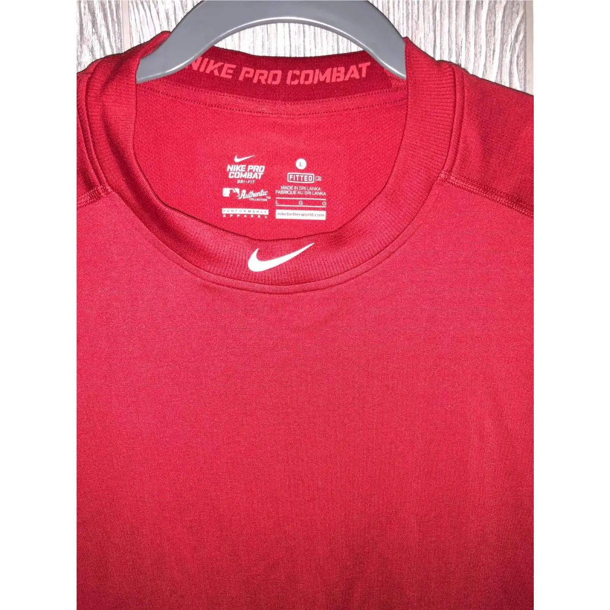 Nike clothing - NIKE Pro Vapor HyperWarm Fitted - 612183 - Red 3