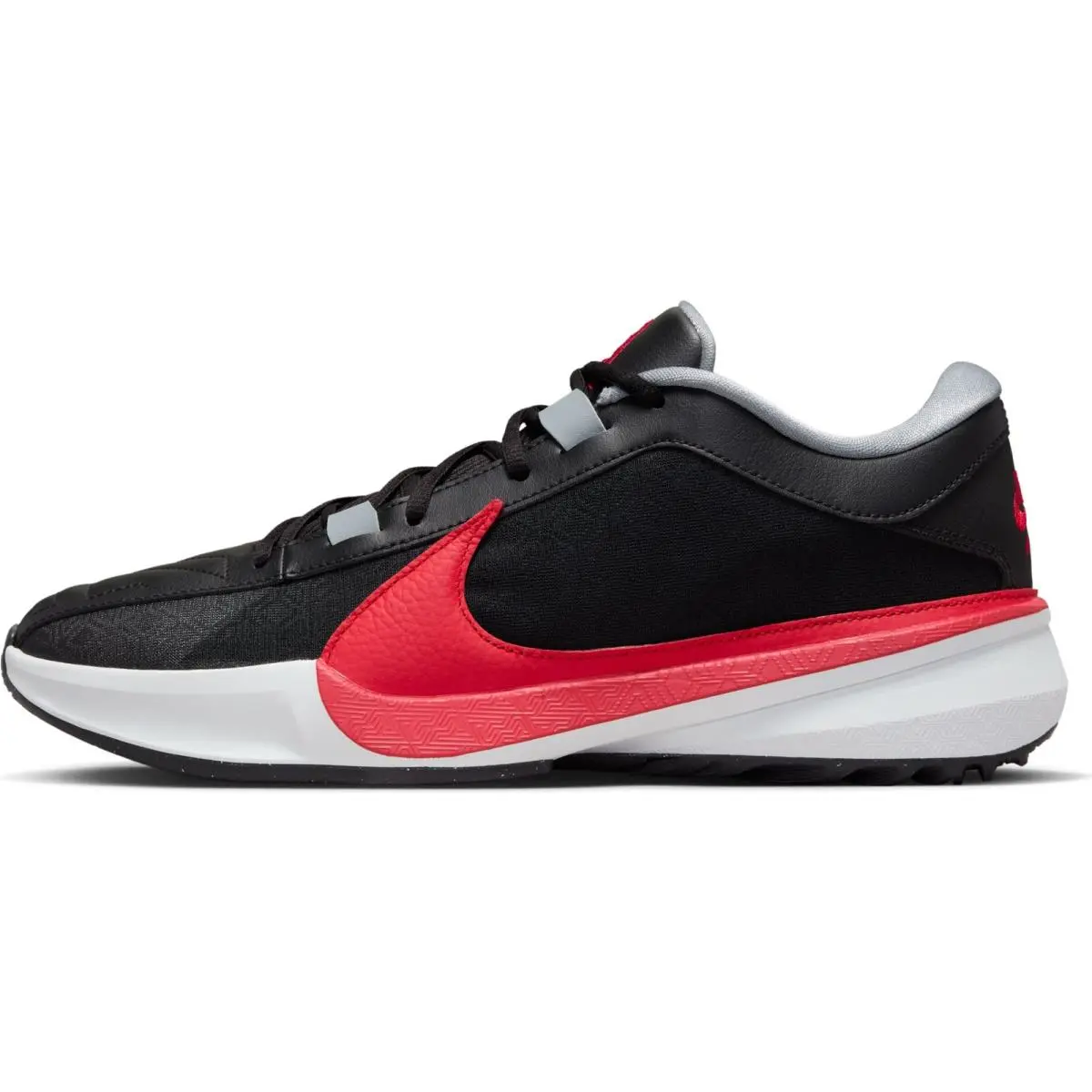Nike Men`s Giannis Freak 5 Low Top Shoes - Black/University Red