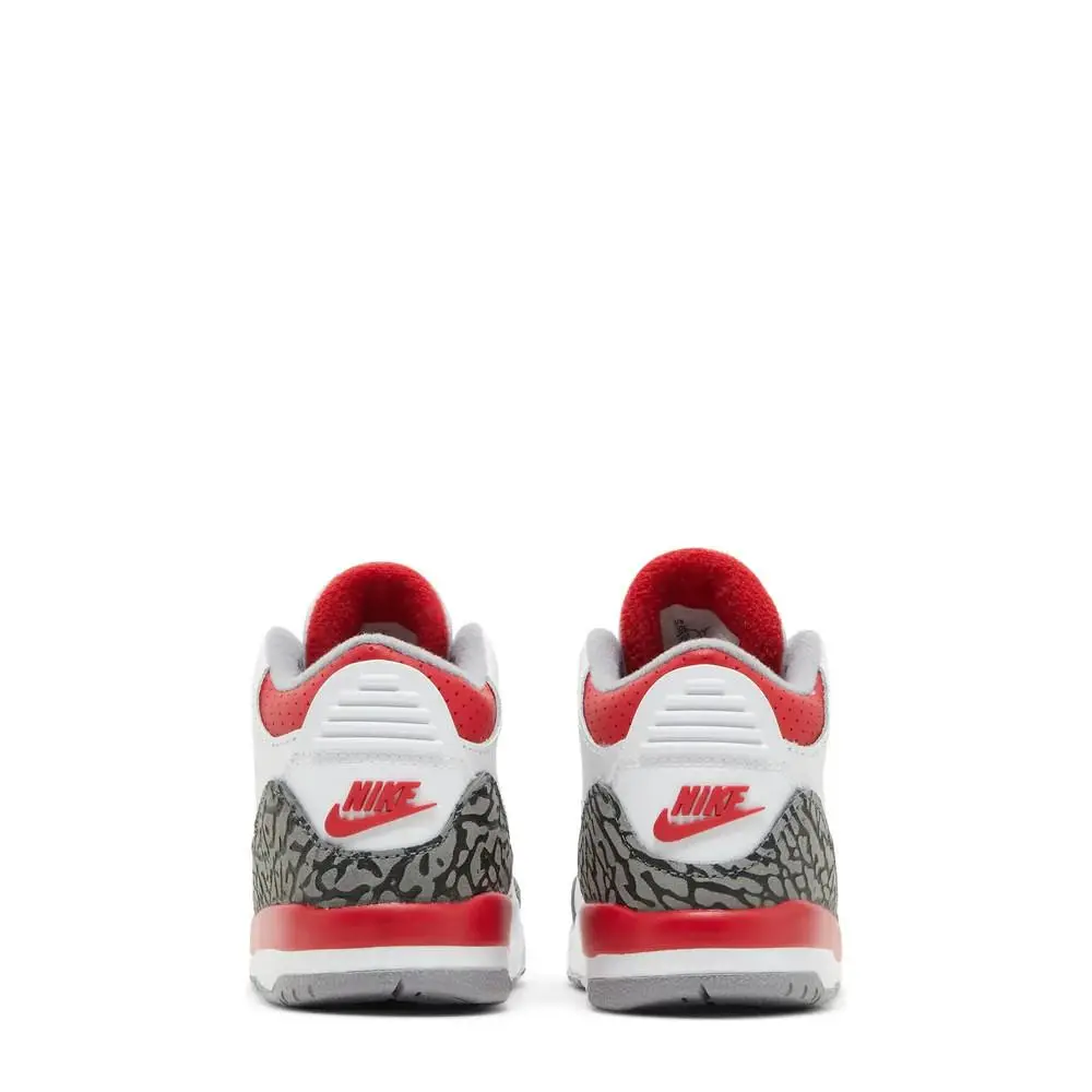 Nike shoes - Air Jordan 3 Retro (TD) Fire Red - DM0968-160 - White 12