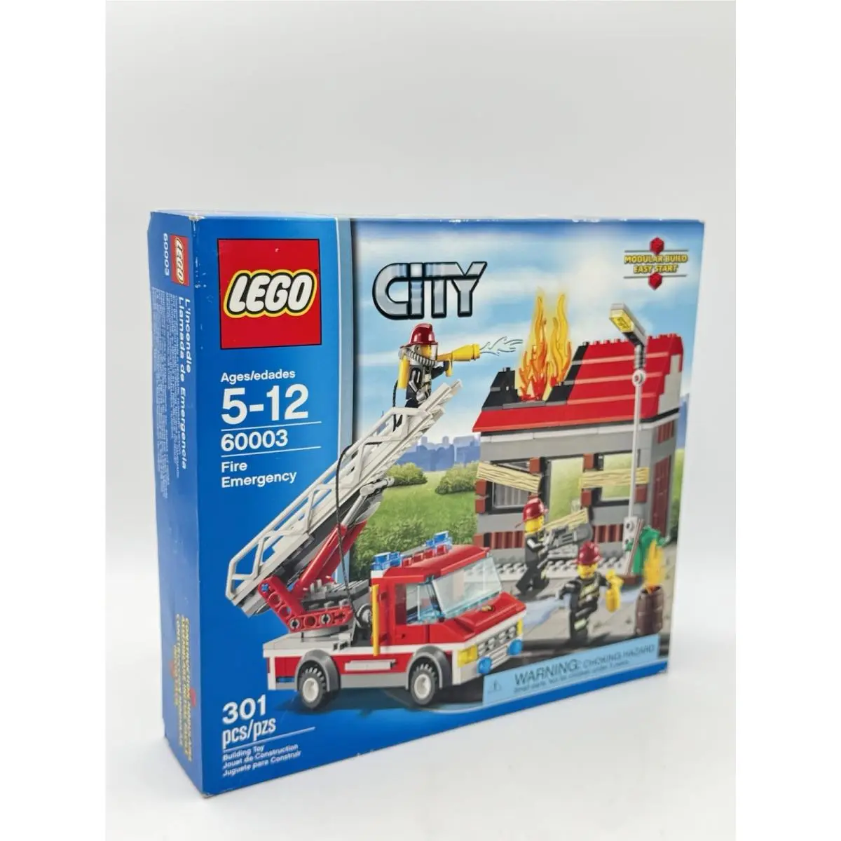 Nisb 60003 Fire Emergency Truck City Town Lego Set Retired 301 Pcs