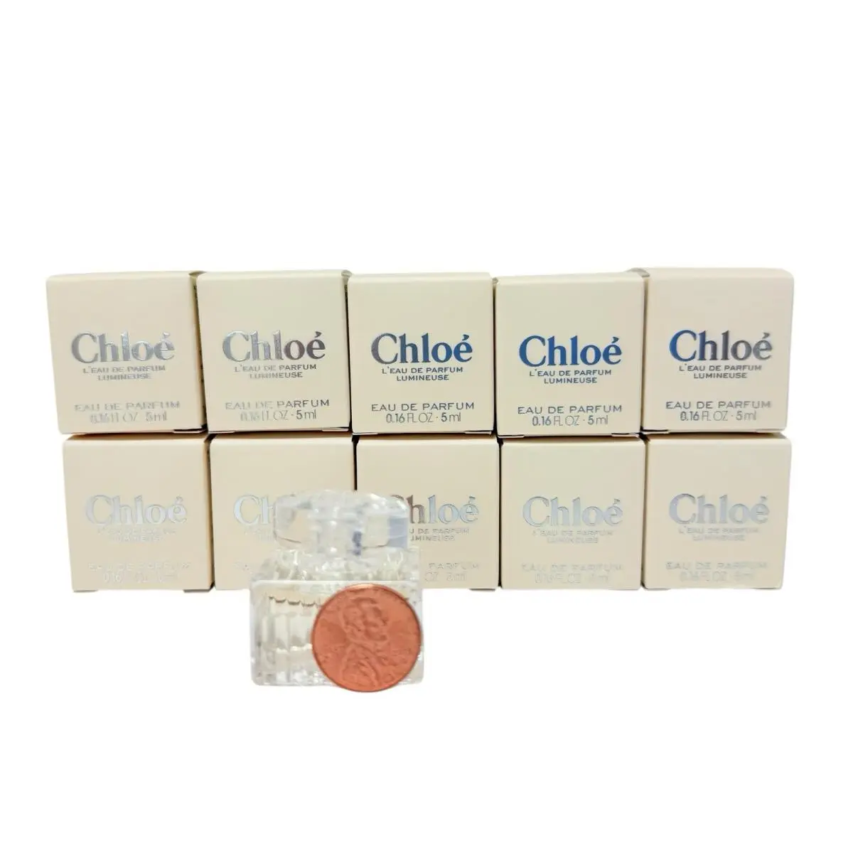 Chloe L`eau de Parfum Lumineuse Lot OF 10 Mini 5ml/0.16oz Each 50ml/1.6oz Total