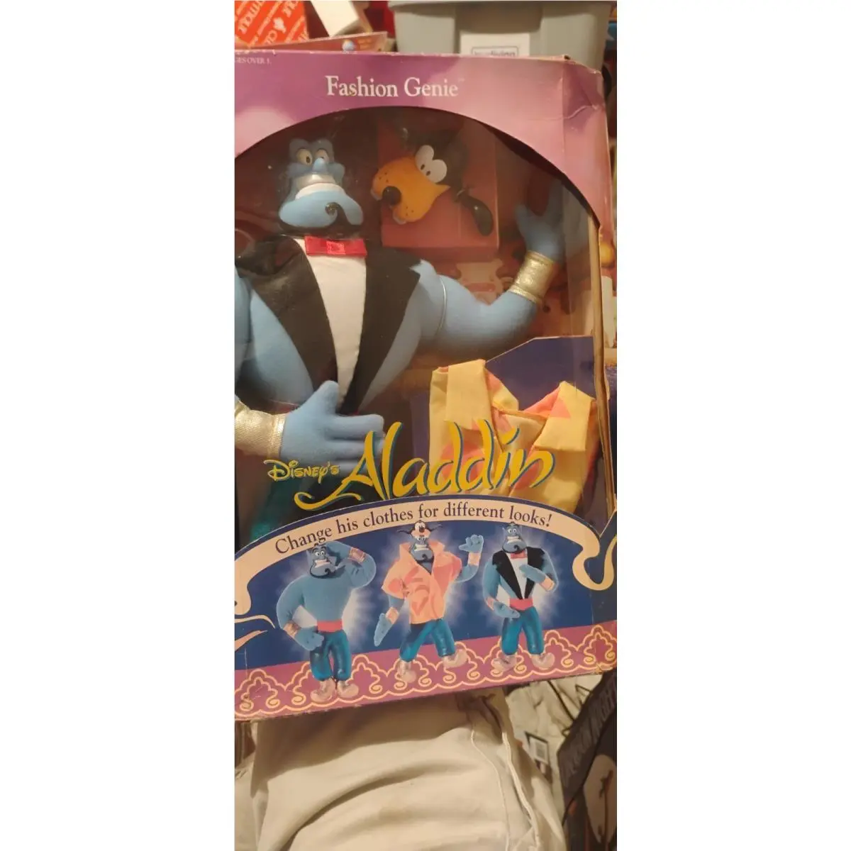 Vintage 1993 Mattel Disney Aladdin Fashion Genie Doll Goofy Hat 12”