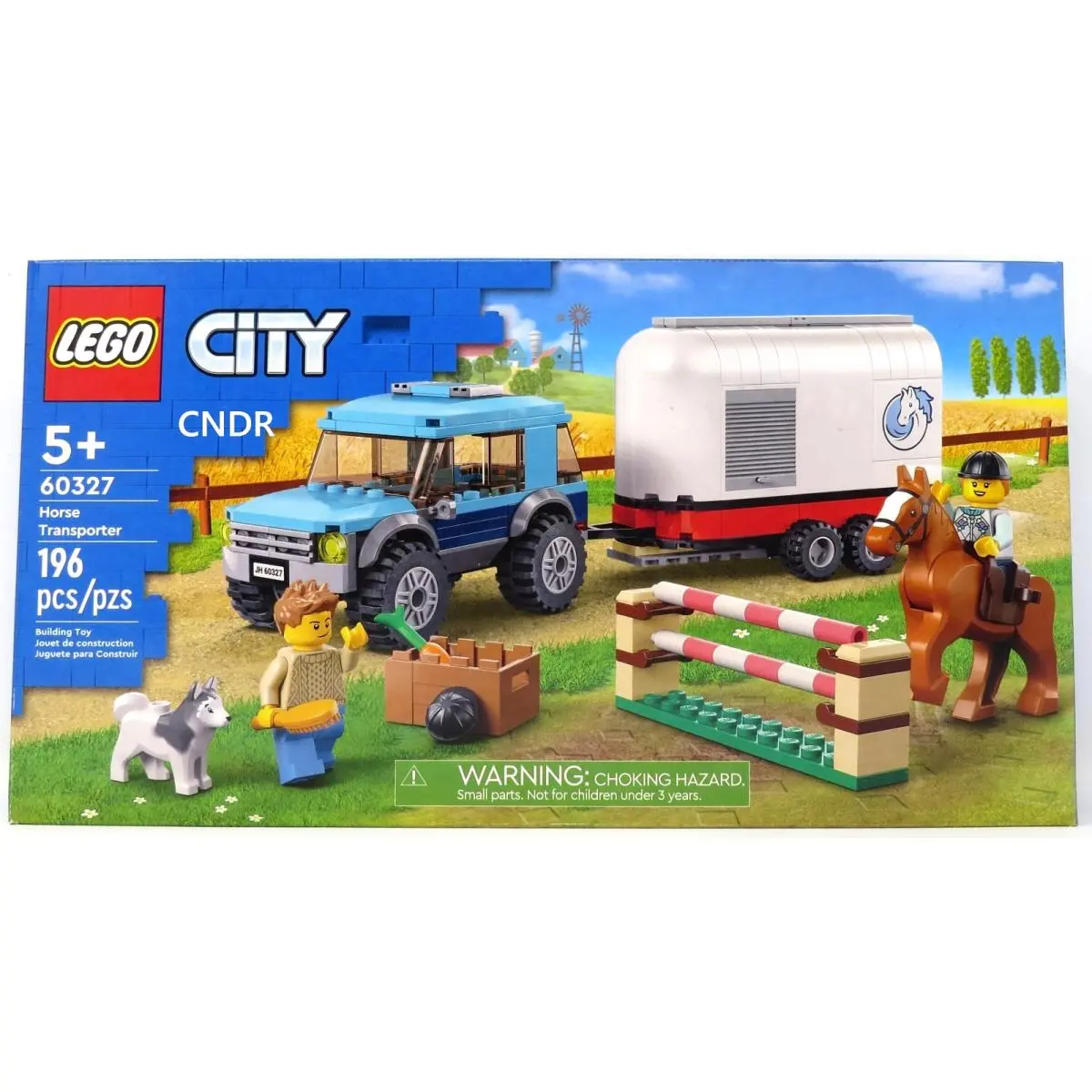 Lego City Set 60327 Horse Transporter Suv Trailer 2 Minifigures and Dog