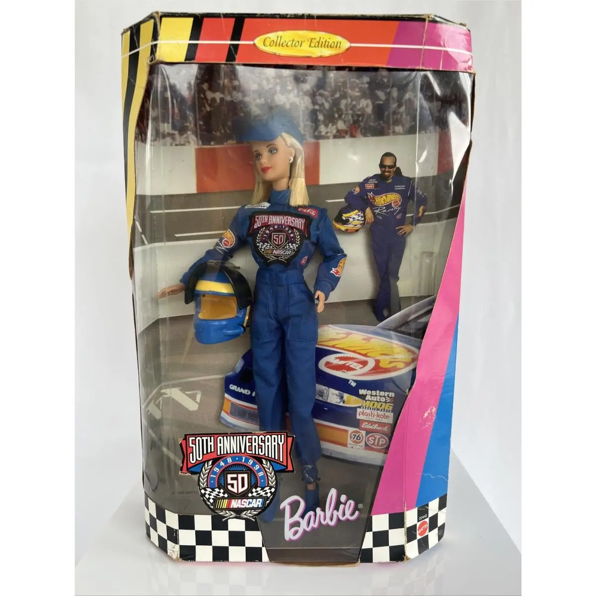 Vintage Mattel Race Car Driver Barbie Doll Nascar 50th Anniversary 1998