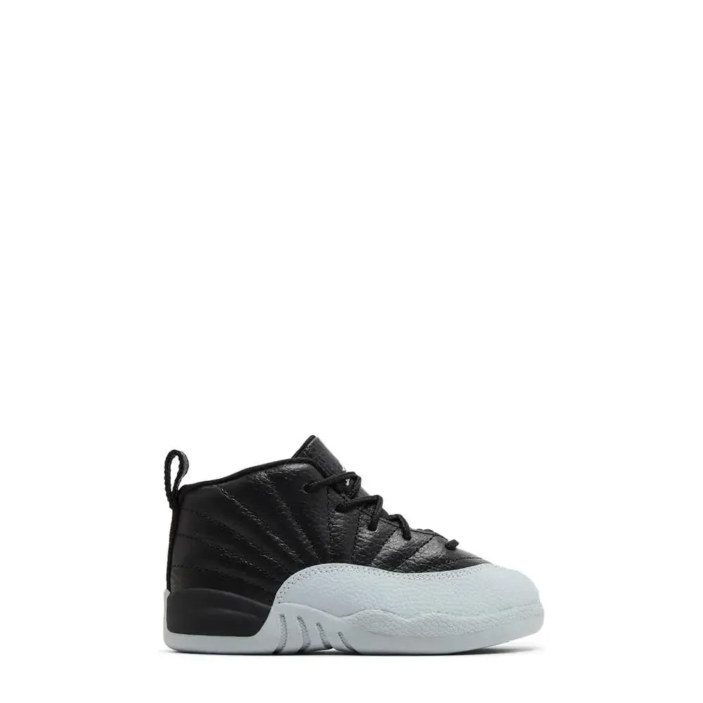 Nike shoes - Air Jordan 12 Retro (TD) Black Wolf Grey White - 850000-010 - Black 3