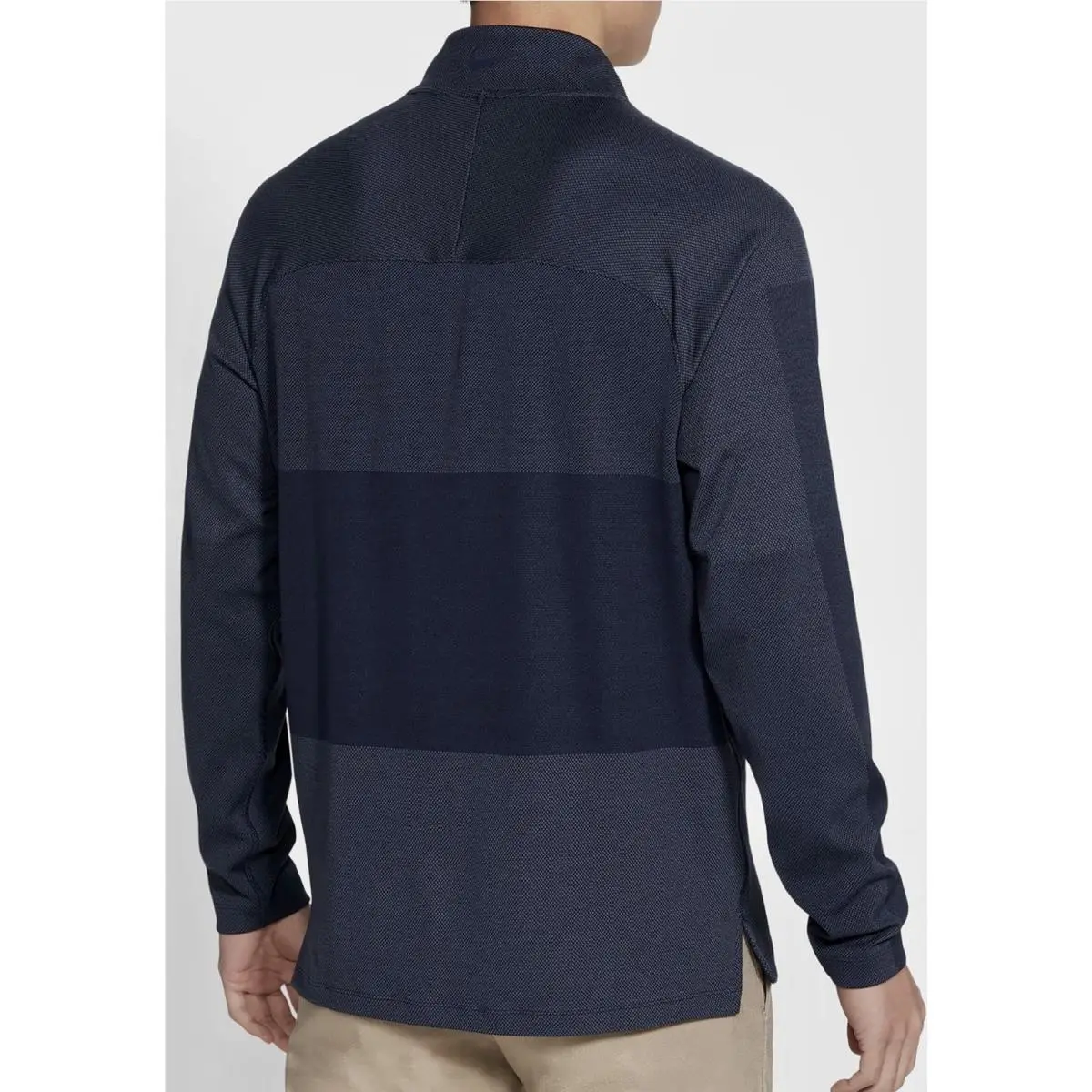 Nike clothing - NIKE Dri Fit Vapor 1/2 Zip Golf Pullover Obsidian Blue L/S Shirt - CU9828 - Blue 0