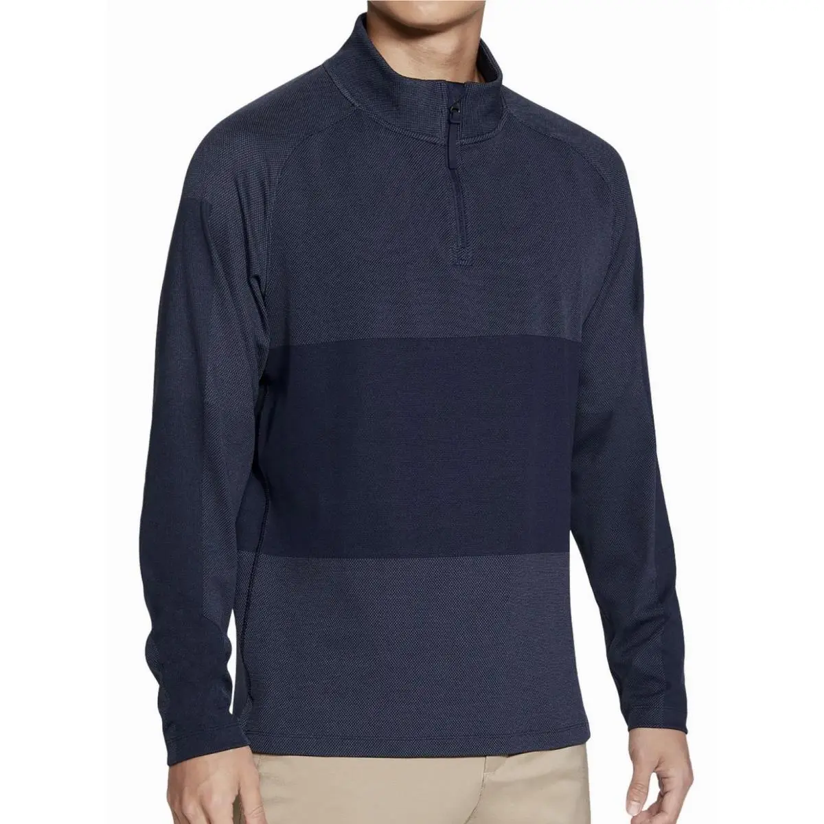 Nike Dri Fit Vapor 1/2 Zip Golf Pullover Obsidian Blue L/s Shirt Jacket Mens S