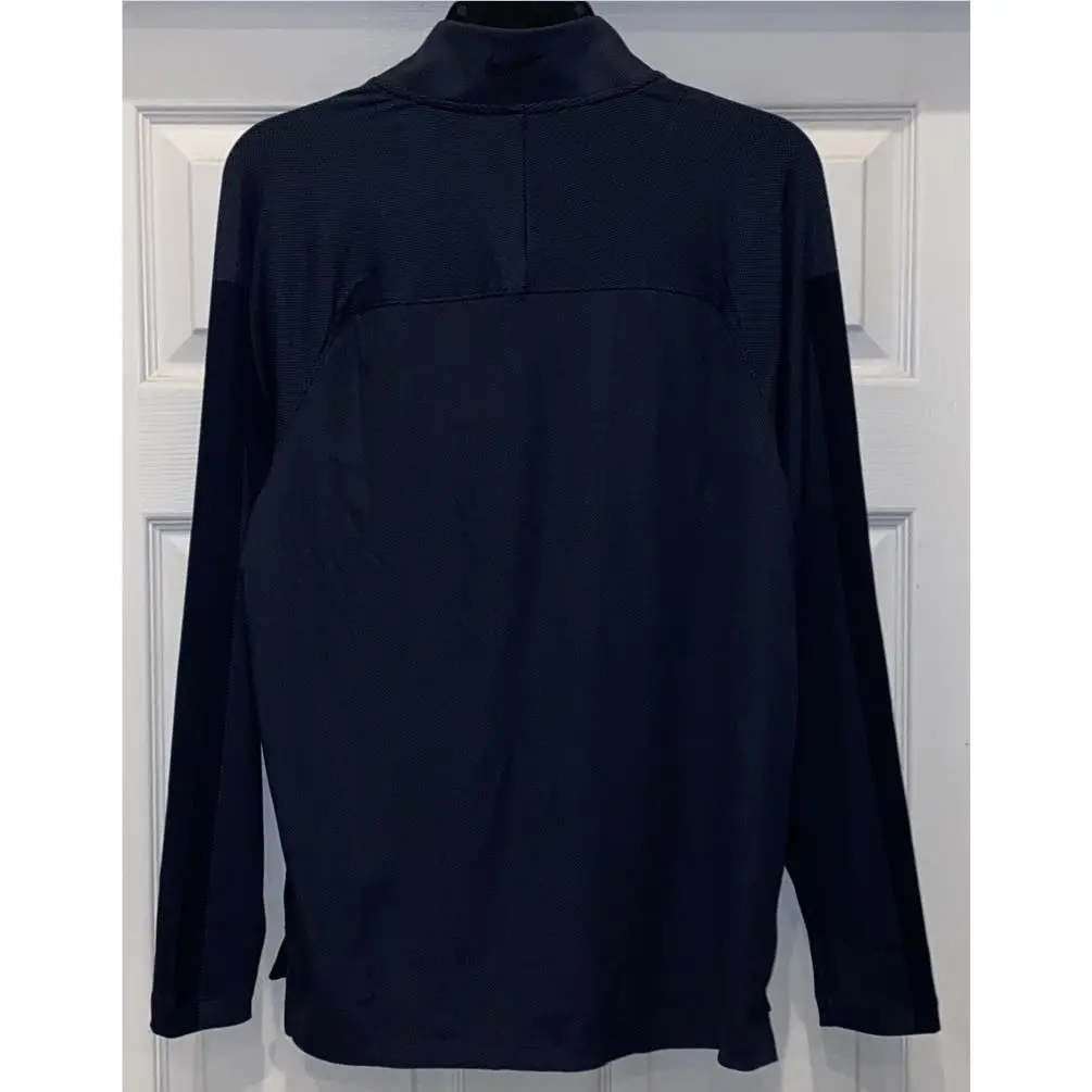 Nike clothing - NIKE Dri Fit Vapor 1/2 Zip Golf Pullover Obsidian Blue L/S Shirt - CU9828 - Blue 12