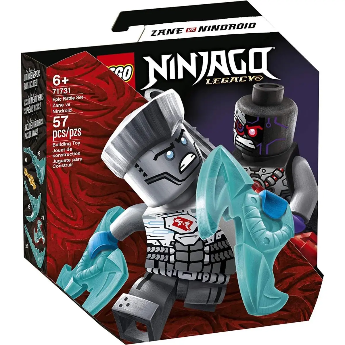 Lego Ninjago Epic Battle Set – Zane Vs. Nindroid 71731 Building Kit Ninja