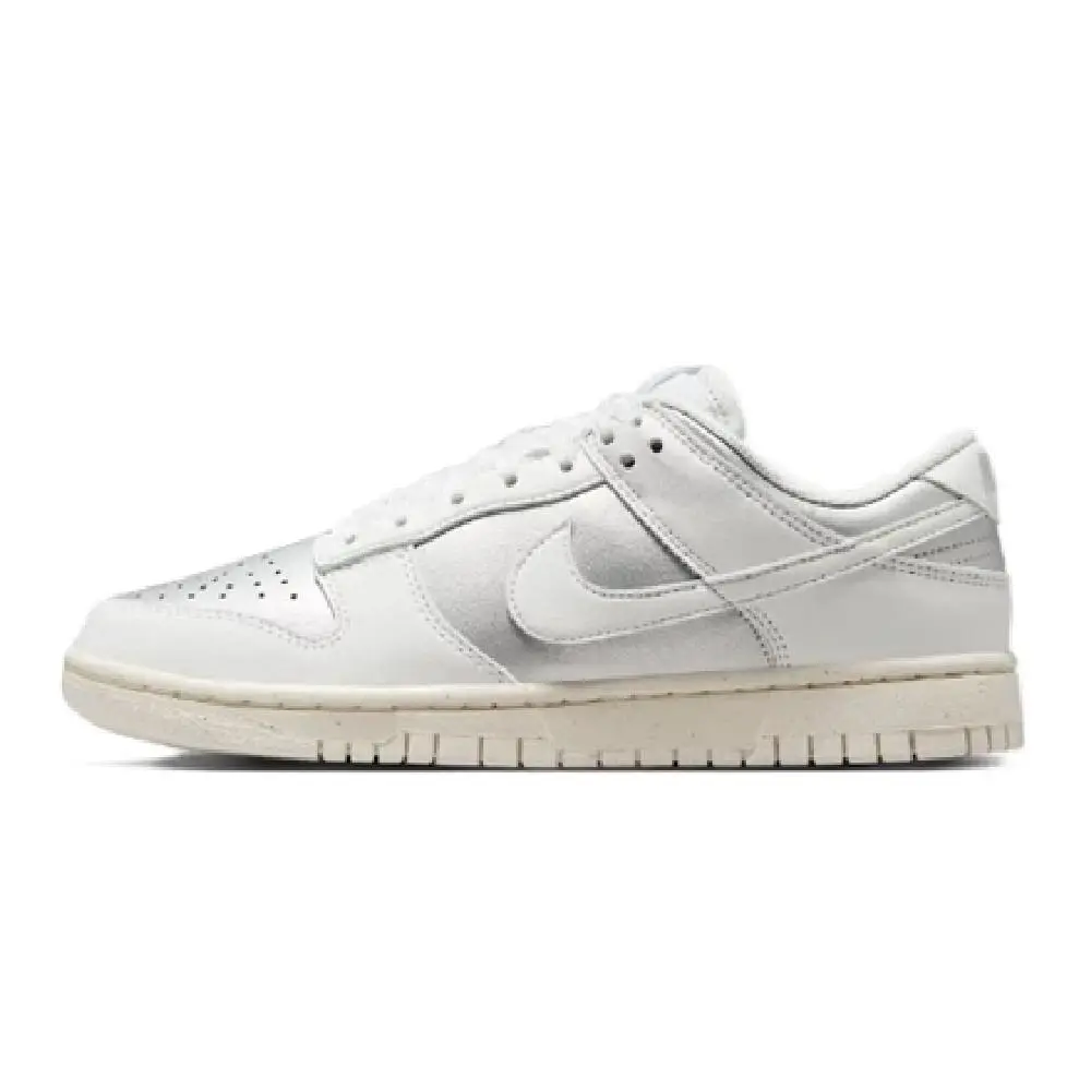 Women`s Nike Dunk Low Next Nature Mtlc Platinum/summit White IB7311 001