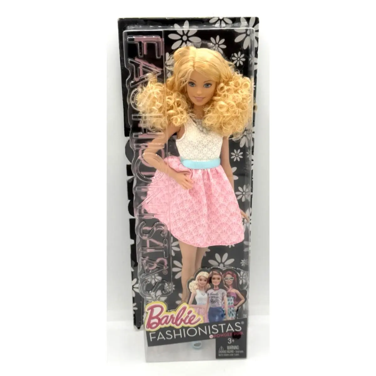 Barbie Fashionistas Doll 14 Pizzazz Pink Curly Blonde Hair DGY57