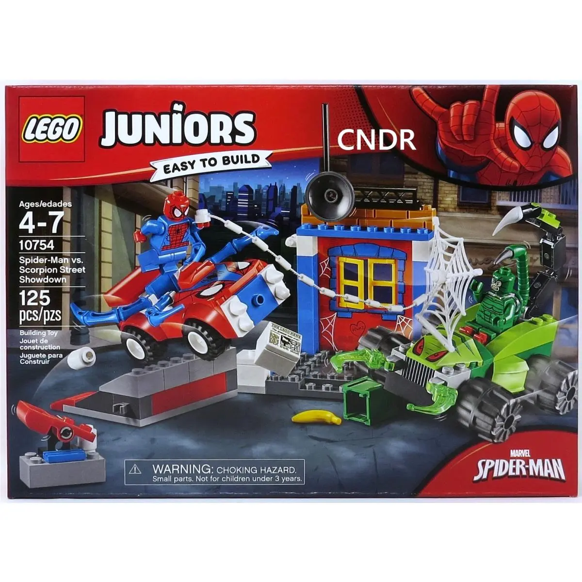 Lego Juniors 4+ Marvel Set 10754 Spider-man vs Scorpion Street Showdown