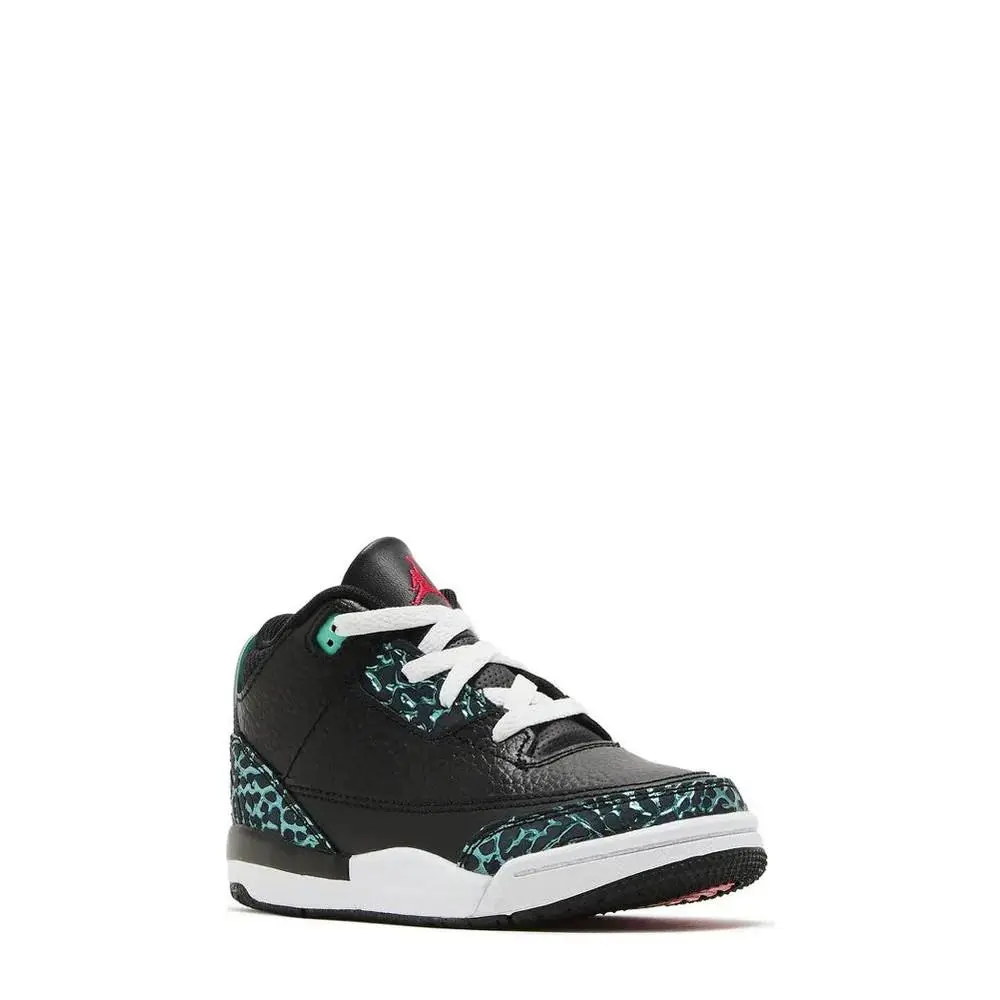 Nike shoes - Air Jordan 3 Retro (TD) Black Siren Red Hyper Jade - FV5439-001 - Black 0
