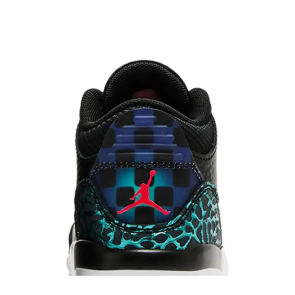 Nike shoes - Air Jordan 3 Retro (TD) Black Siren Red Hyper Jade - FV5439-001 - Black 7