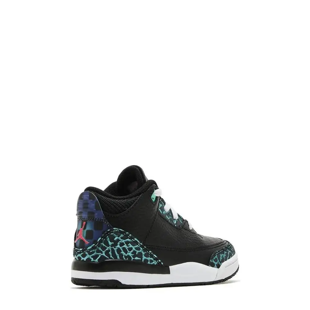 Nike shoes - Air Jordan 3 Retro (TD) Black Siren Red Hyper Jade - FV5439-001 - Black 11