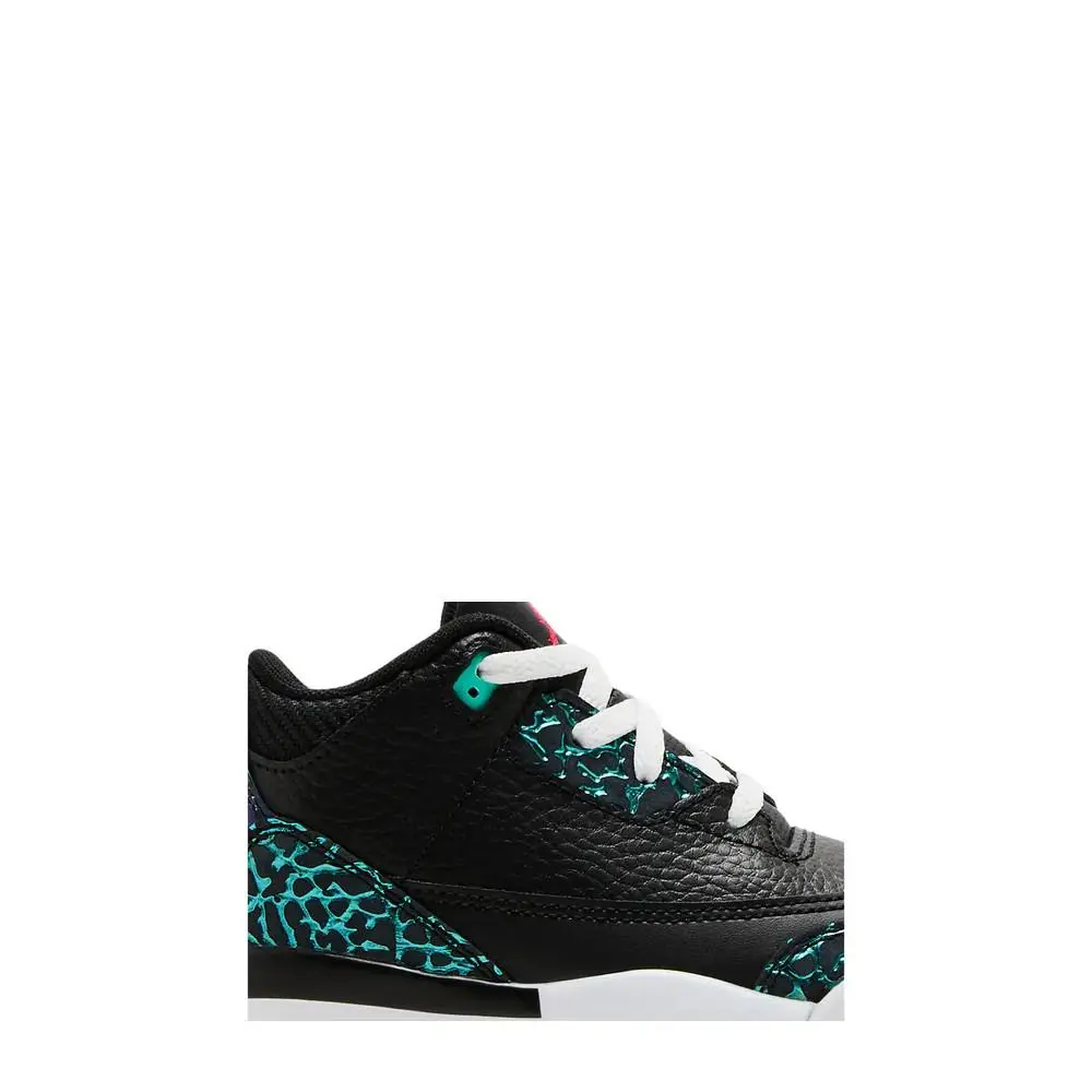 Nike shoes - Air Jordan 3 Retro (TD) Black Siren Red Hyper Jade - FV5439-001 - Black 12