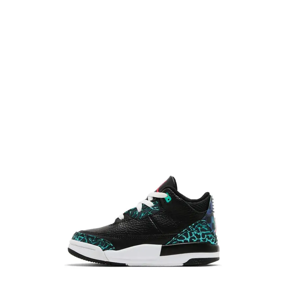 Nike shoes - Air Jordan 3 Retro (TD) Black Siren Red Hyper Jade - FV5439-001 - Black 13