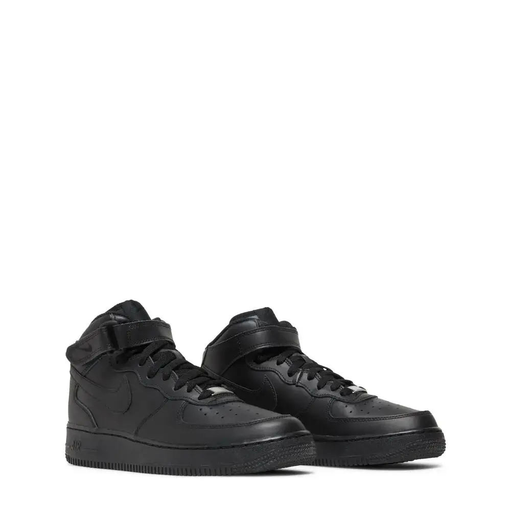 Nike shoes - Nike Air Force 1 Mid (GS) Black - 314195-004 - Black 8