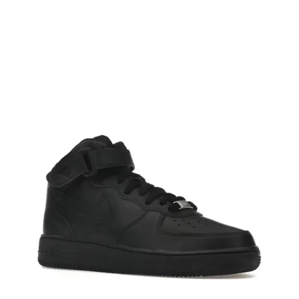 Nike shoes - Nike Air Force 1 Mid (GS) Black - 314195-004 - Black 0