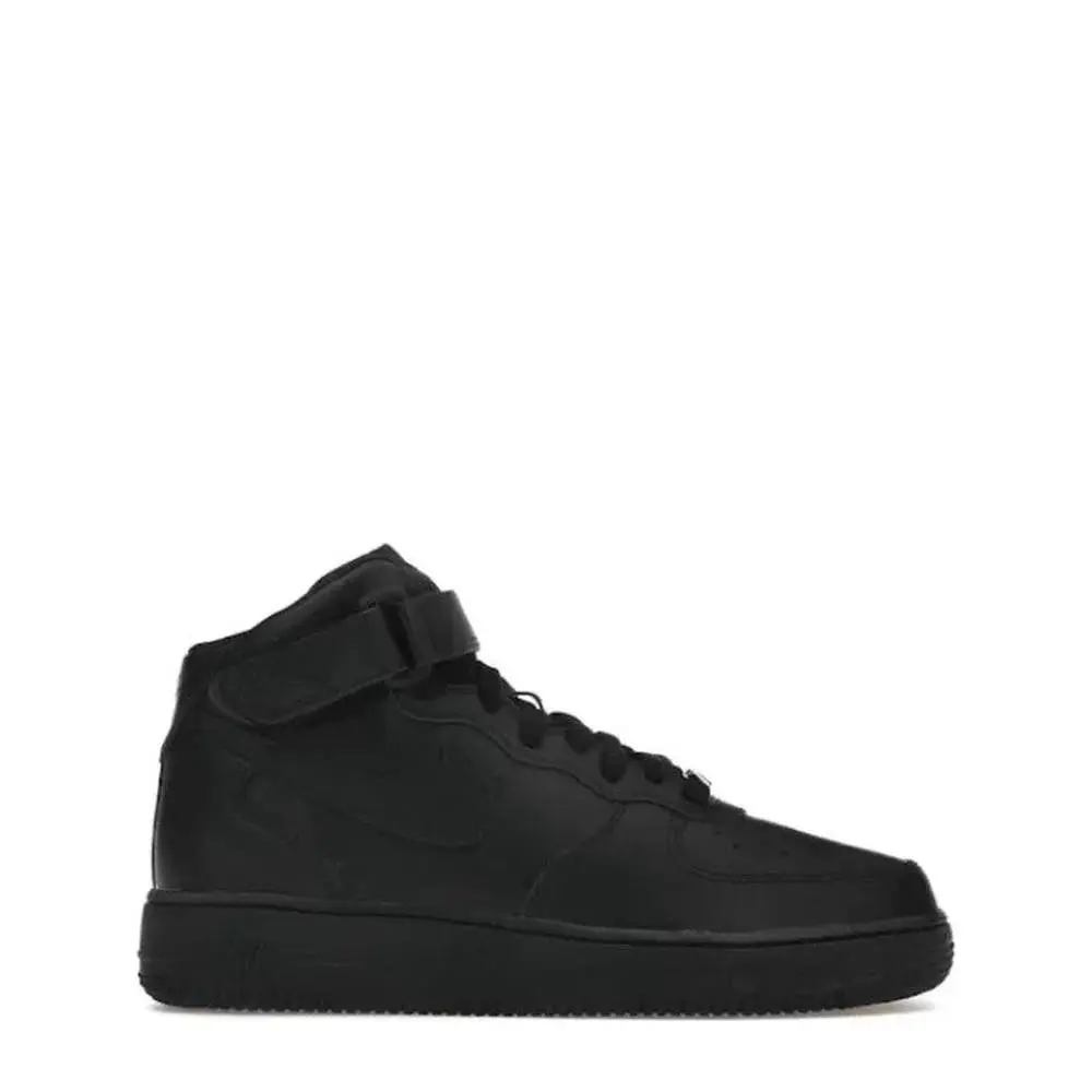 Nike shoes - Nike Air Force 1 Mid (GS) Black - 314195-004 - Black 9
