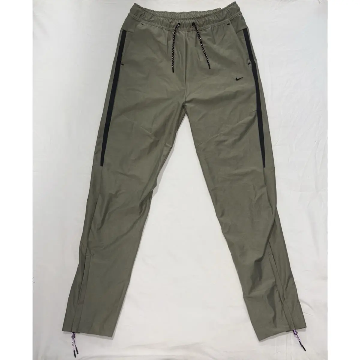 Nike Men`s Tech Shori Knit Drill Pants Size Medium Green