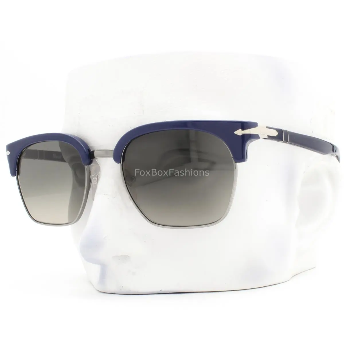Tailoring Edition Sunglasses Blue on Gunmetal PO3199S 1144/71 with Case by Persol