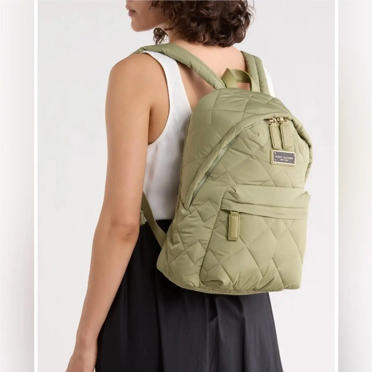 Marc Jacobs Quilted Nylon School Backpack Womens