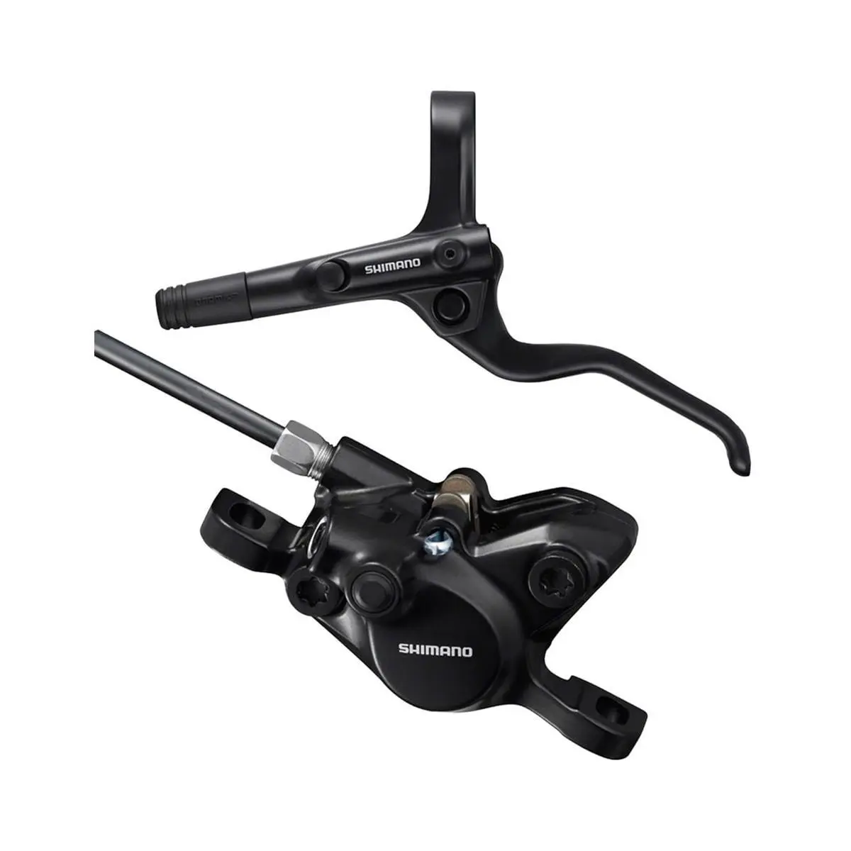 Shimano BR-MT200/BL-MT201 2-Piston Hydraulic Disc Brake Set Black