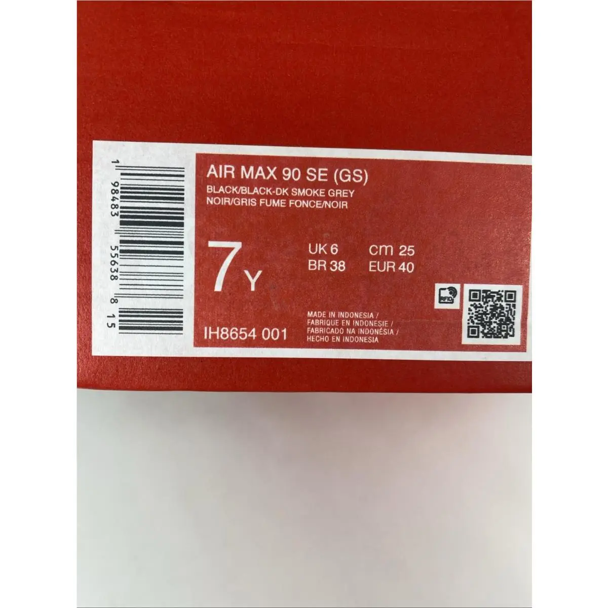 Nike shoes - Nike Air Max 90 - Air Max - IH8654 001 - Black/DK Smoke Grey (UPC: 198483556388) 8