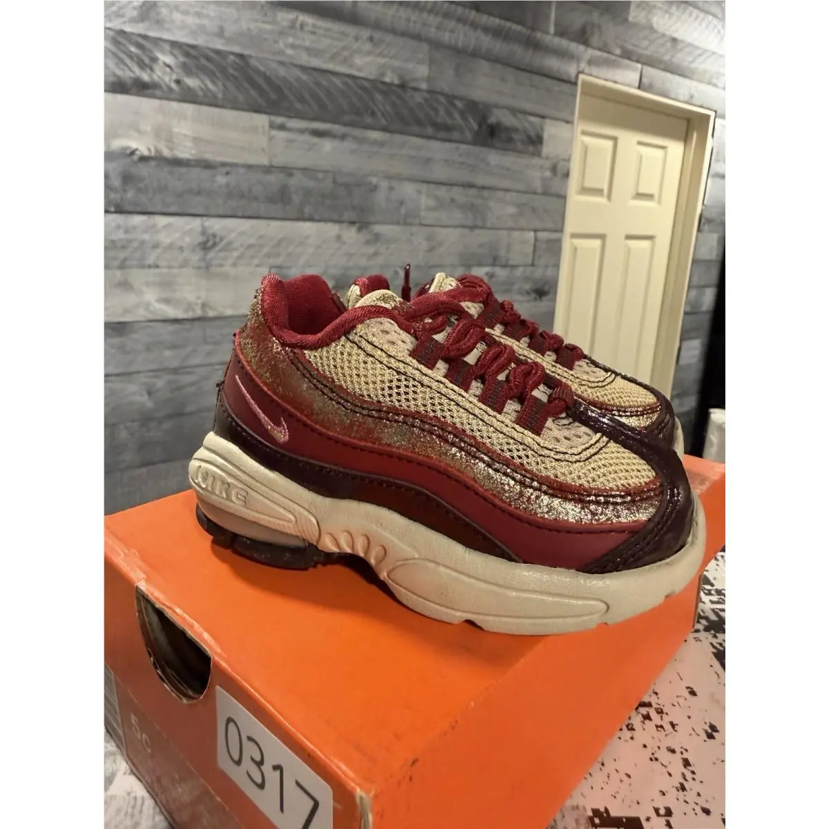 Nike shoes - Nike Air Max 95 - Air Max - 310832-171 - Burgundy, Beige 0