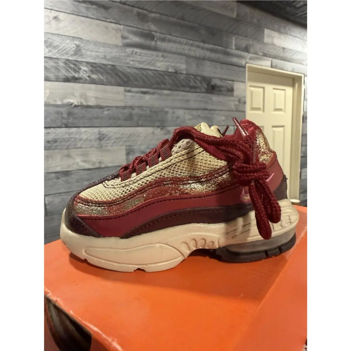 Nike shoes - Nike Air Max 95 - Air Max - 310832-171 - Burgundy, Beige 2