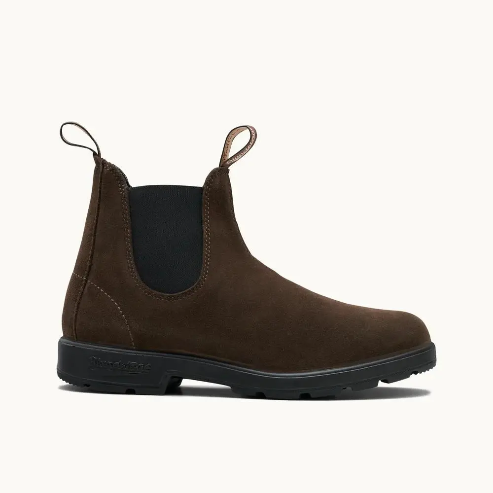 2410 Boots Men`s 8.5 M Brown Suede Round Toe Ankle Chelsea ZOGG3739 by Blundstone