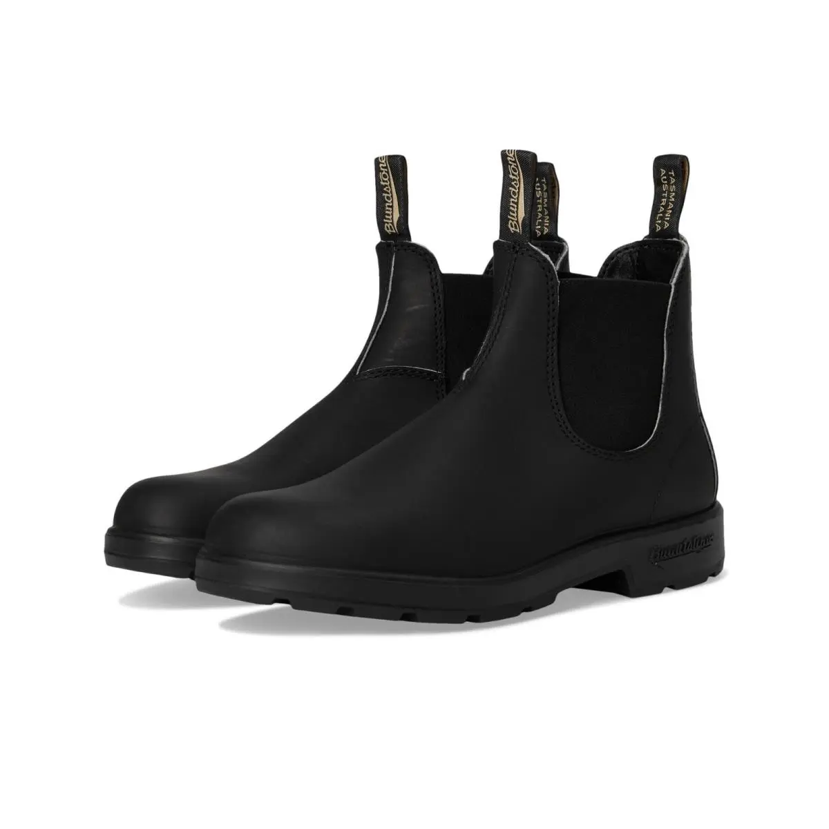 #510 510 Boots Men`s 8.5 M Black Leather Round Toe Ankle Chelsea ZOGG3840 by Blundstone
