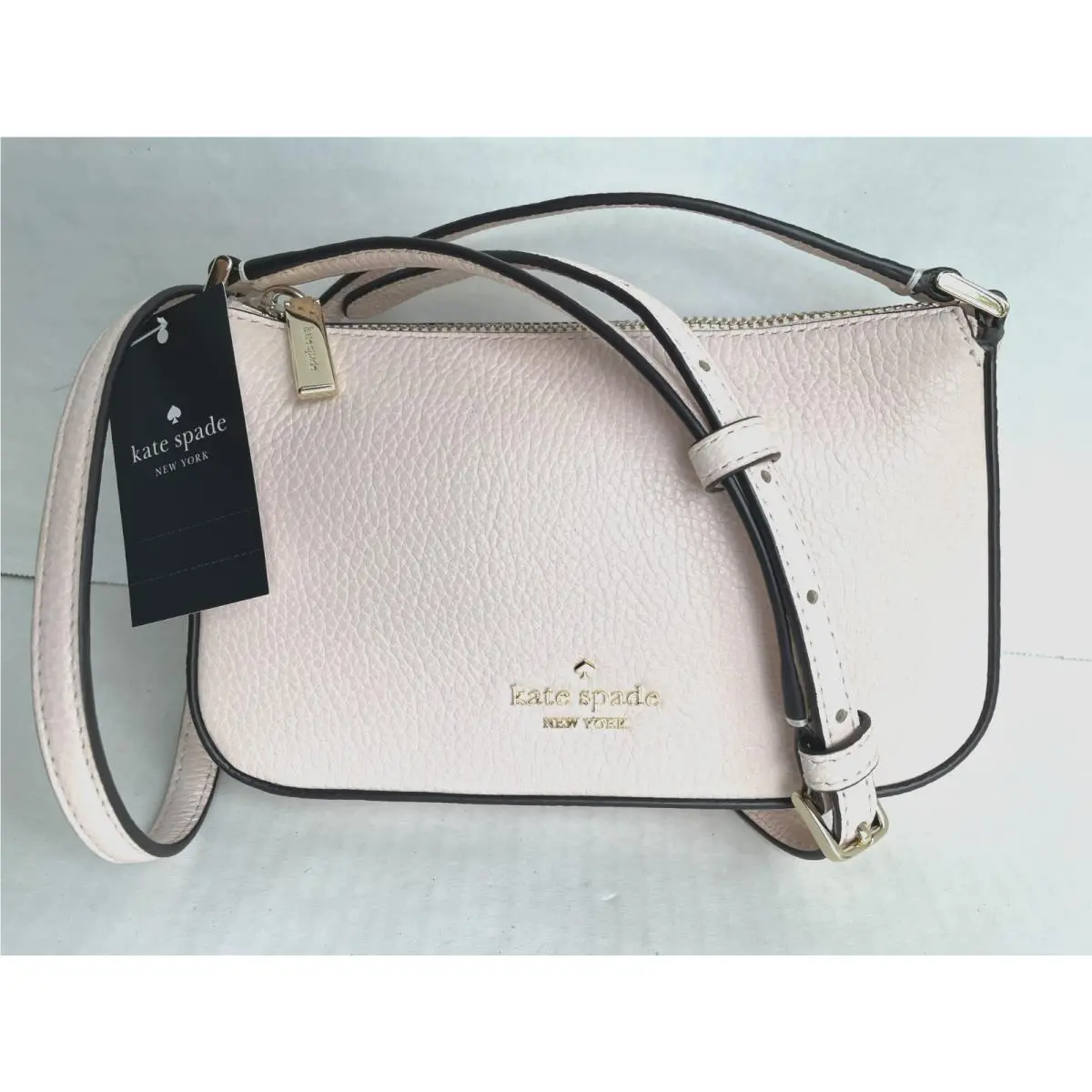 KL007 On Purpose Crossbody Bag Purse/pearl Pink/$259/NWT by Kate Spade
