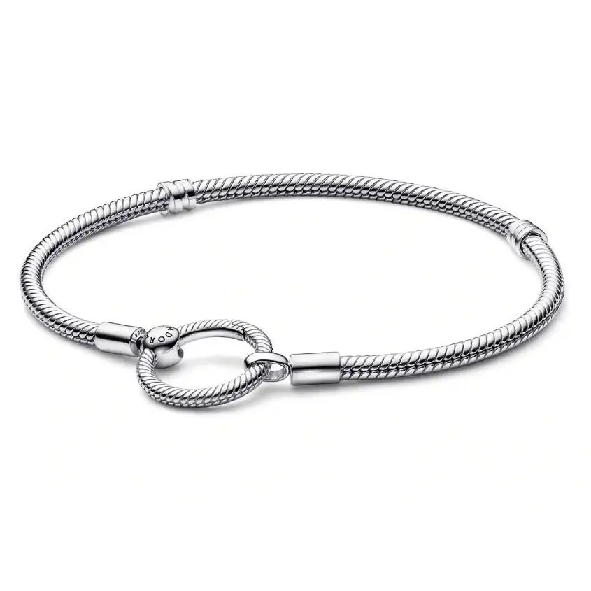 Pandora Moments O Closure Snake Chain Bracelet 592242C00-20